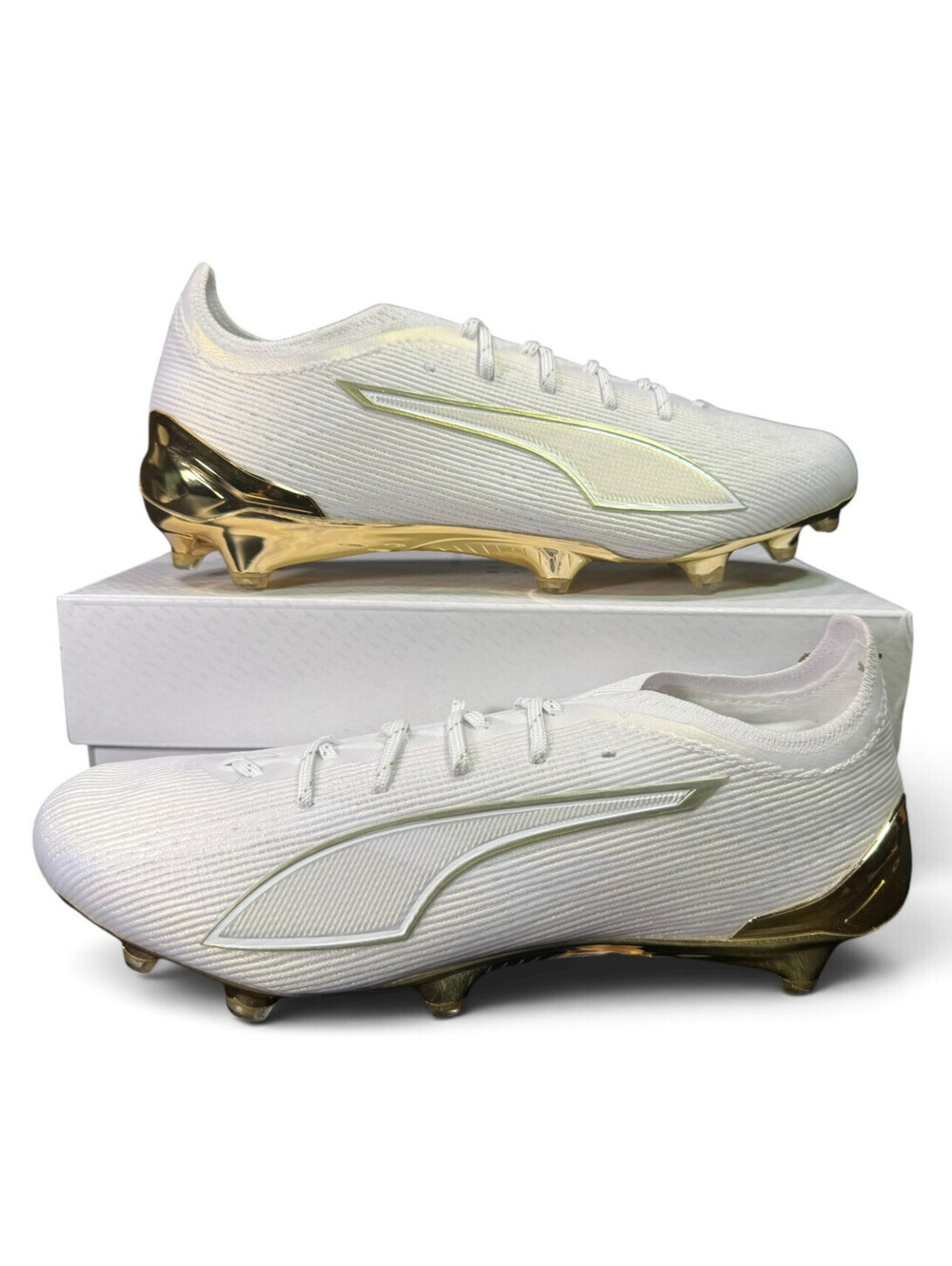 PUMA Ultra 6 Ultimate FG Special Ed White Gold 108699 04 Soccer Cleats Size 9